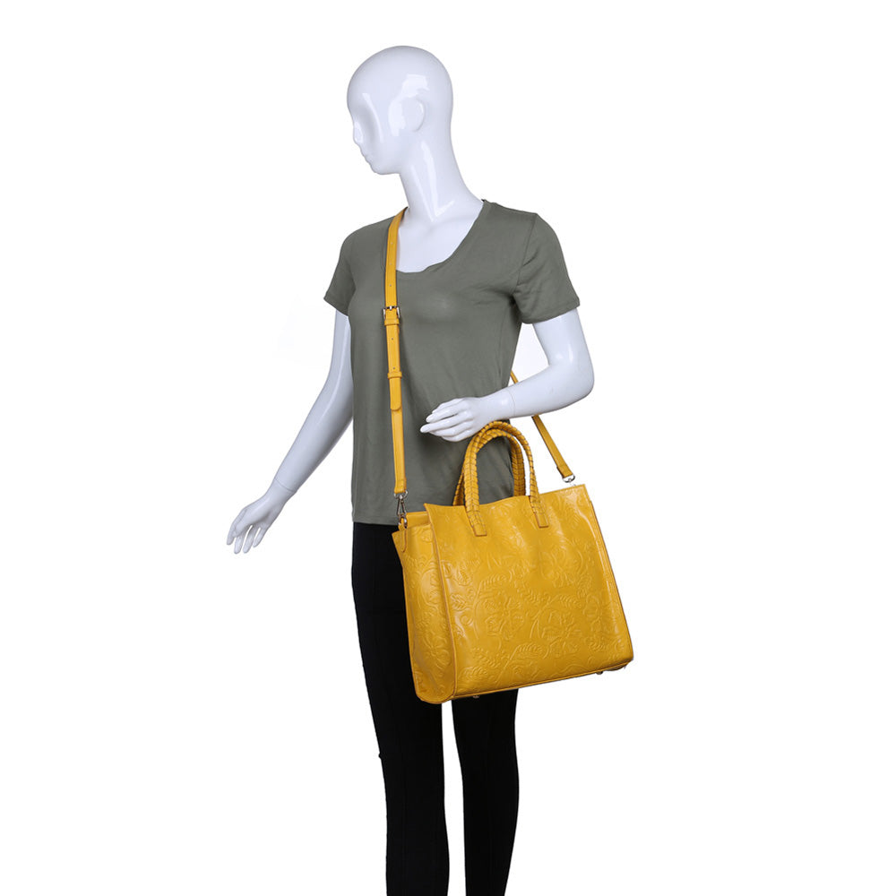 Product Image of Moda Luxe Renee Hobo 842017120049 View 5 | Mustard