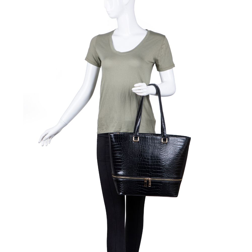 Product Image of Moda Luxe Adelina Tote 842017126034 View 5 | Black