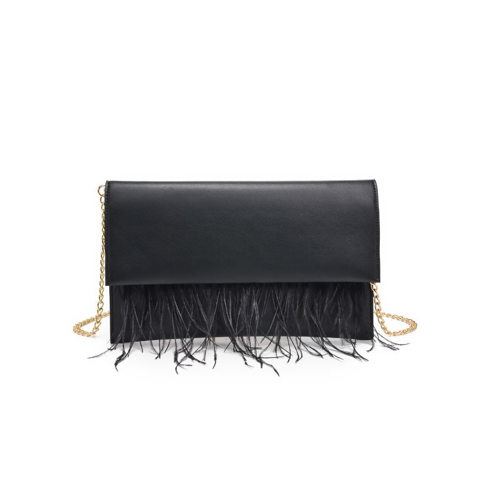 Woman wearing Black Moda Luxe Everlee Clutch 842017131113 View 5 | Black