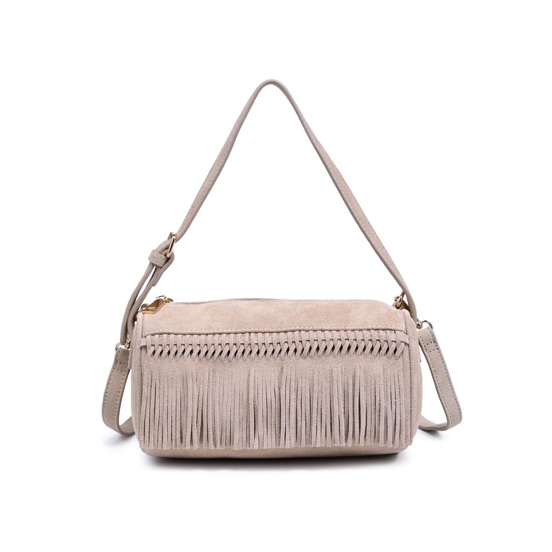 Woman wearing Natural Moda Luxe Emmi Shoulder Bag 842017140467 View 5 | Natural