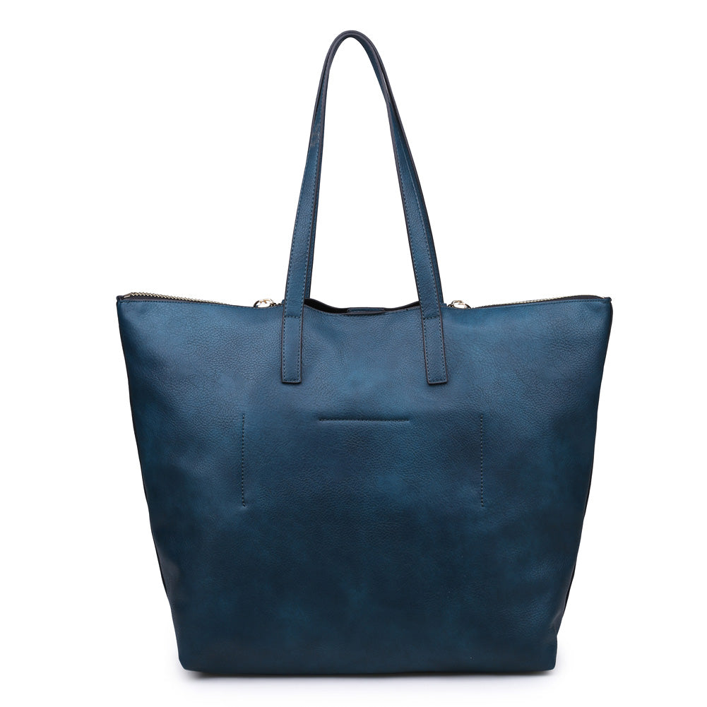 Product Image of Product Image of Moda Luxe South Hampton Pebble Tote 842017117360 View 3 | Teal