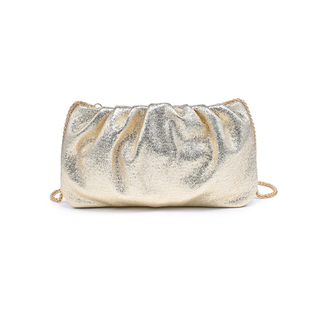 Product Image of Moda Luxe Fancy Clutch 842017141334 View 3 | Gold