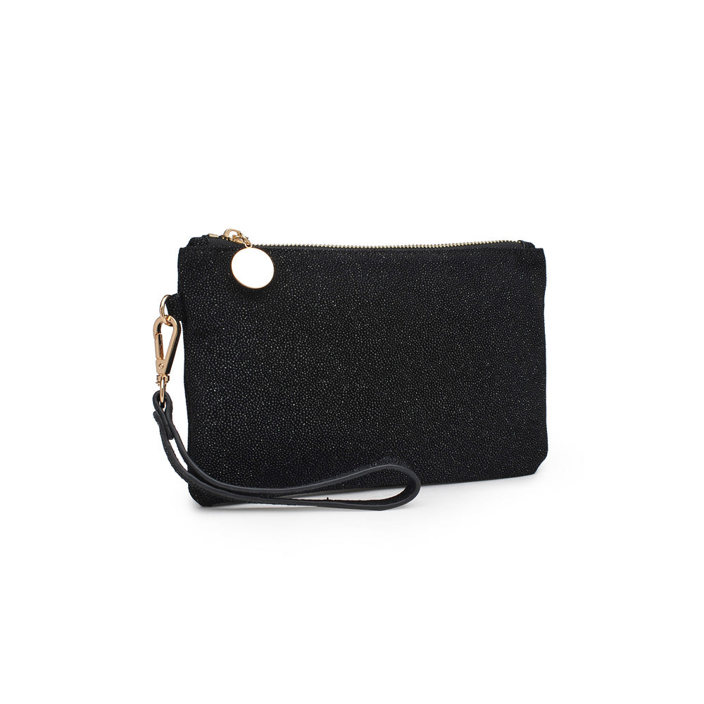 Product Image of Moda Luxe Olivia Wristlet 842017117940 View 2 | Glitter Black