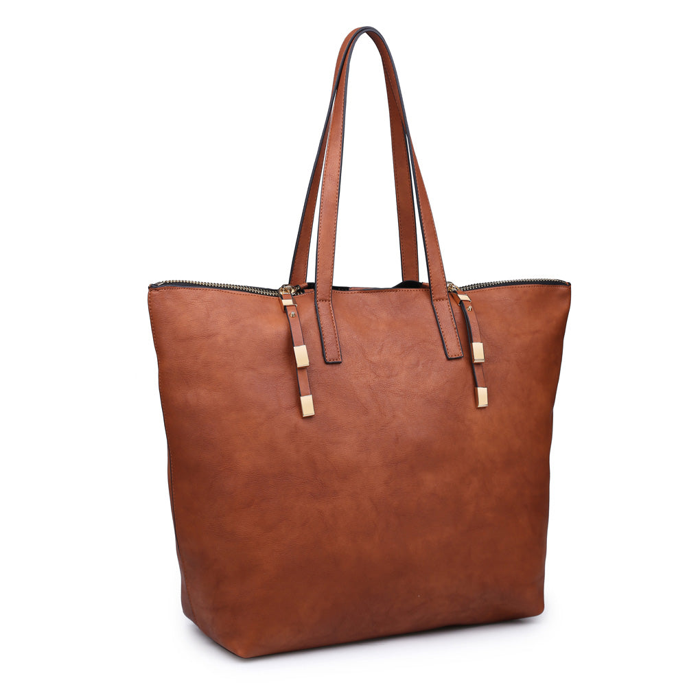 Product Image of Moda Luxe South Hampton Pebble Tote 842017117377 View 2 | Tan