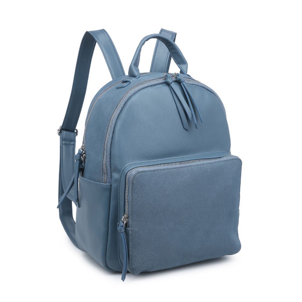 Product Image of Moda Luxe Blair Backpack 842017127383 View 2 | Blue Fog