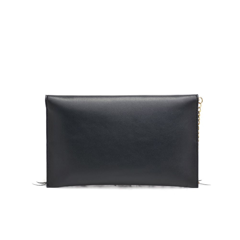 Woman wearing Black Moda Luxe Everlee Clutch 842017131113 View 7 | Black
