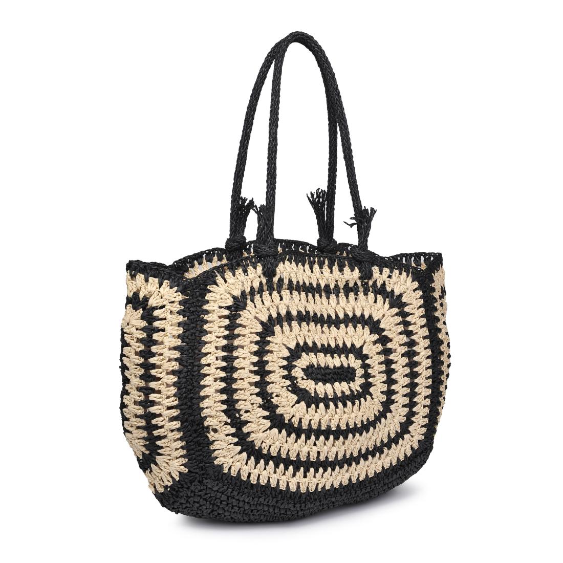 Woman wearing Black Natural Moda Luxe Isla Tote 842017137672 View 6 | Black Natural