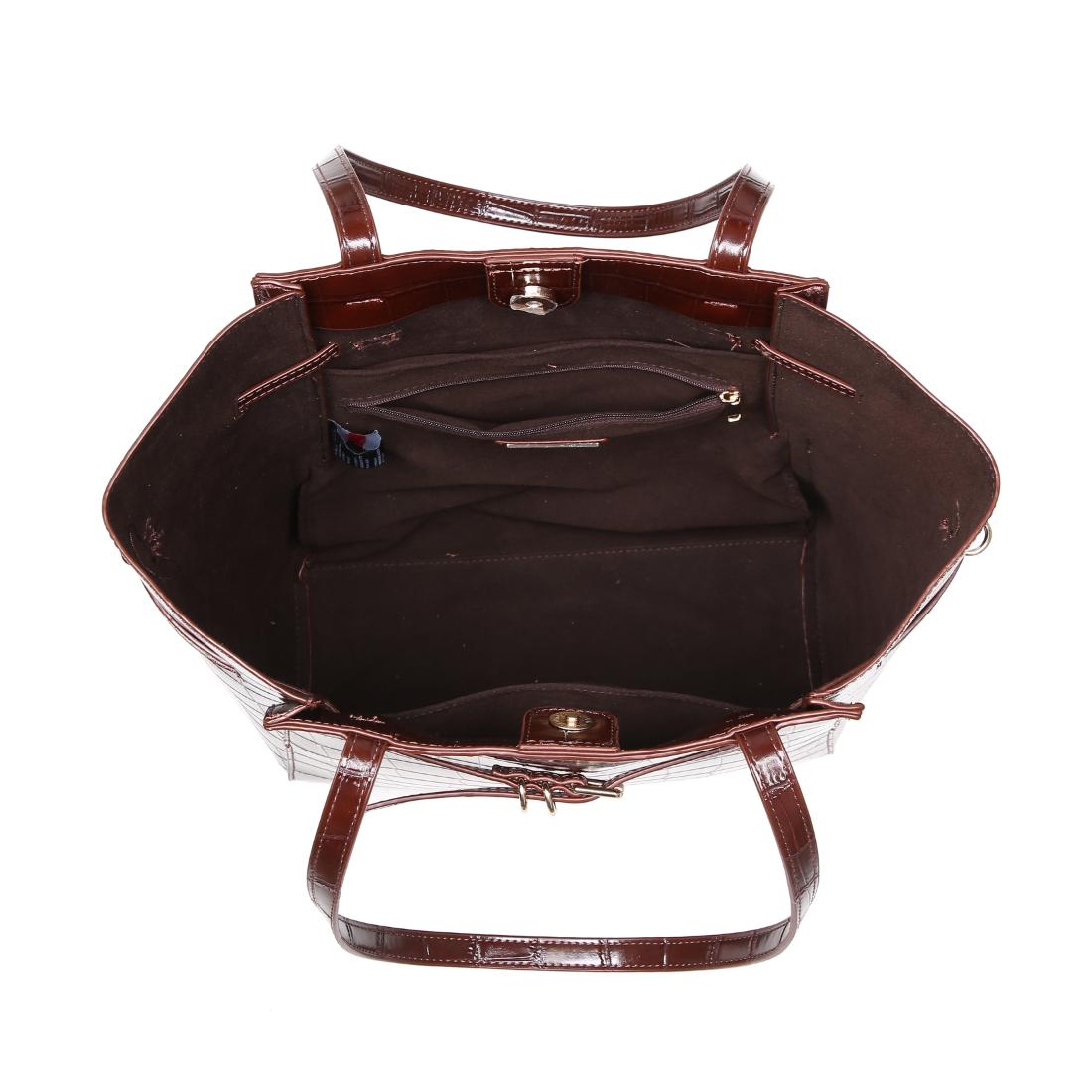 Product Image of Moda Luxe Athena Bucket 842017139829 View 4 | Chocolate