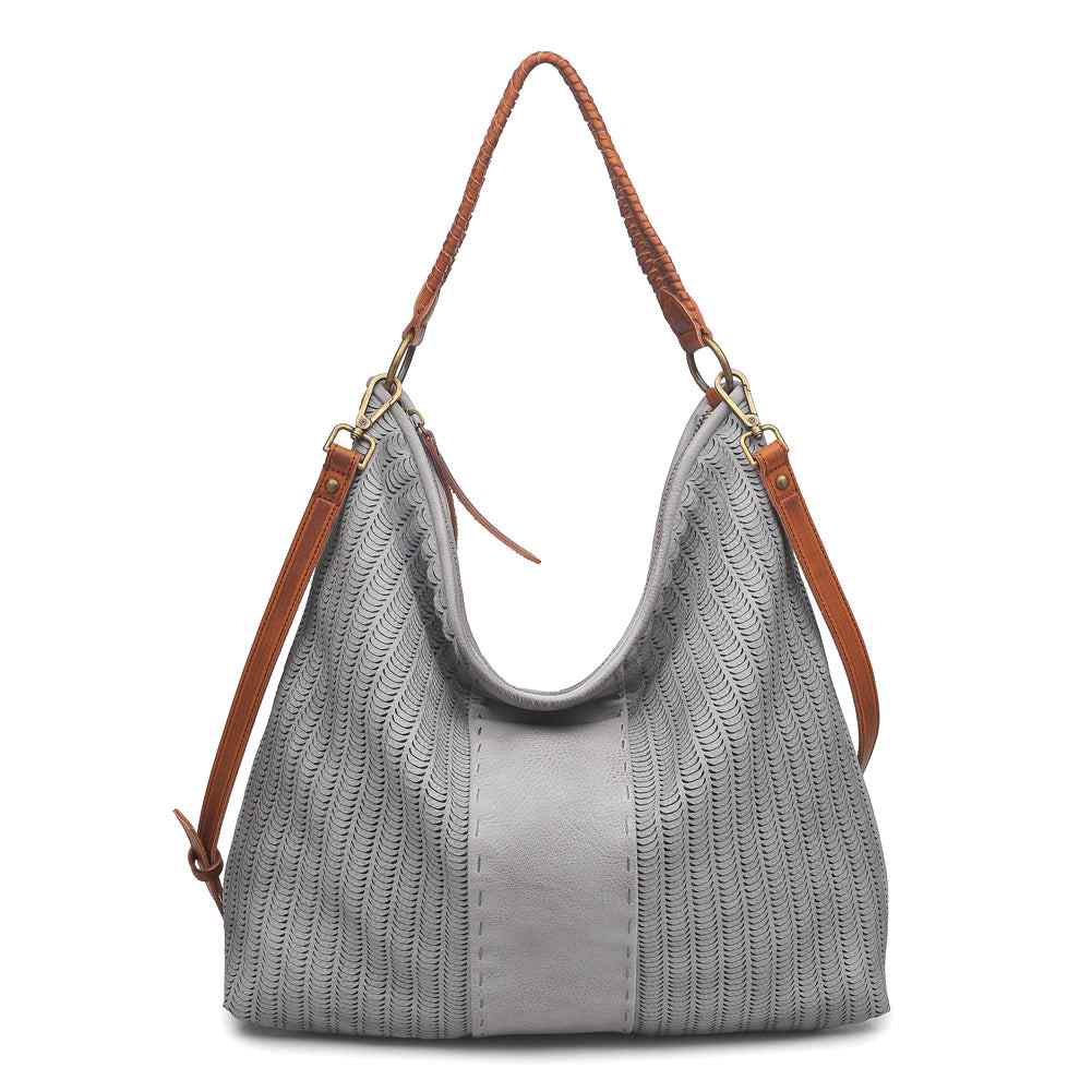 Moda Luxe Alexa Women : Handbags : Hobo 842017113645 | Grey