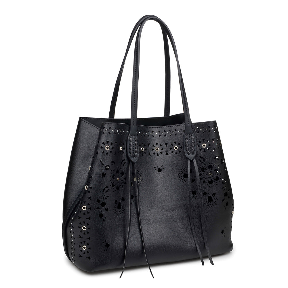 Moda Luxe Canal Women : Handbags : Tote 842017113935 | Black