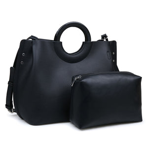 Moda Luxe Rebecca Women : Handbags : Satchel 842017114468 | Black