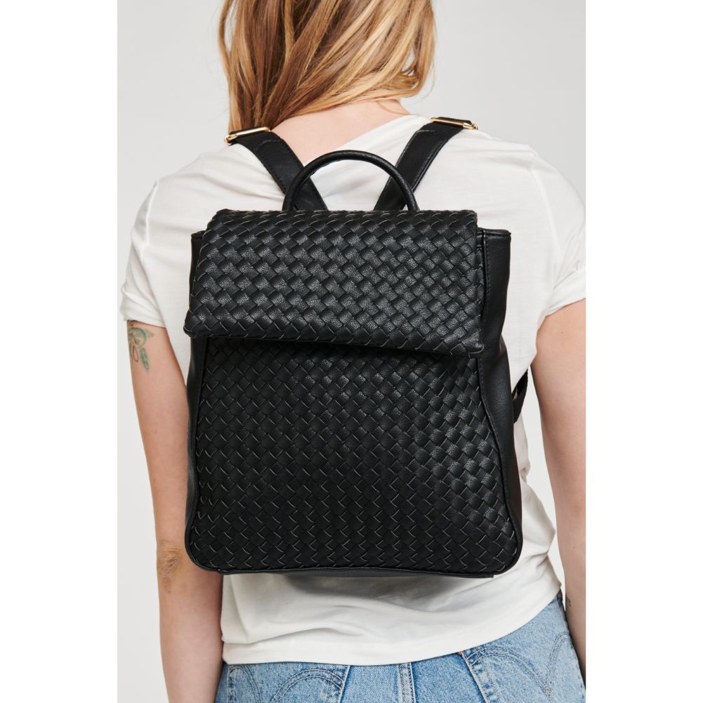 Moda Luxe Crossbody Sling Mini Backpack - Women's Bags in Black