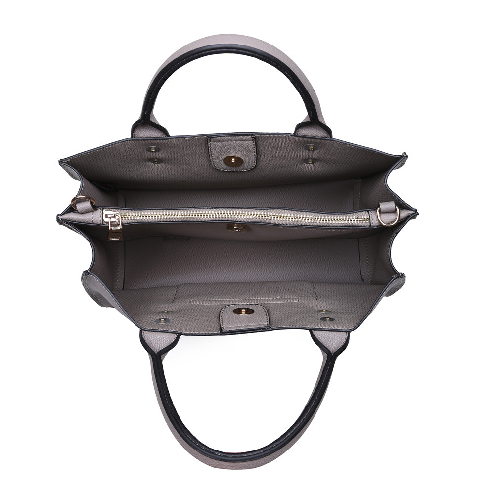 Moda Luxe Rockefeller Women : Handbags : Satchel 842017115571 | Grey