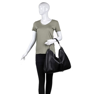 Moda Luxe Chance Women : Handbags : Hobo 842017109242 | Black