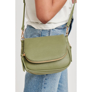 Woman wearing Sage Moda Luxe Diva Crossbody 842017127482 View 2 | Sage