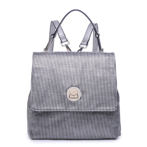 Moda Luxe Antoinette-Striped Women : Backpacks : Backpack 842017112075 | Black