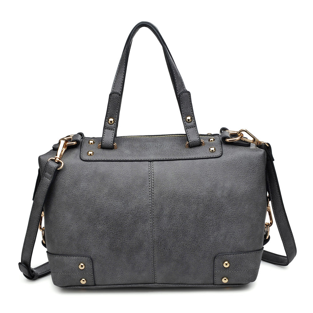Moda Luxe Broadway Patina Women : Handbags : Satchel 842017117346 | Gunmetal