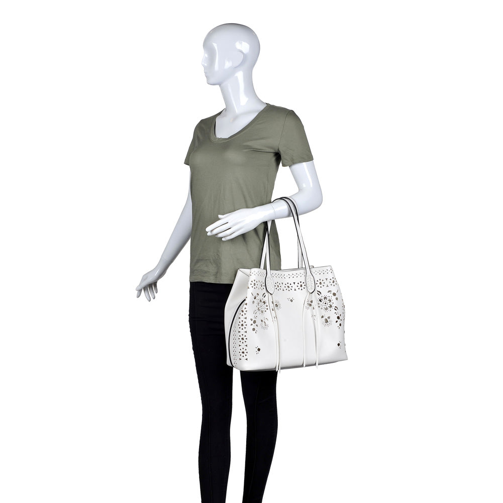 Moda Luxe Canal Women : Handbags : Tote 842017113959 | White