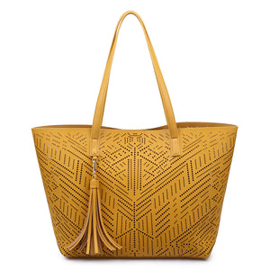 Moda Luxe Wanderlust Women : Handbags : Tote 842017110941 | Mustard