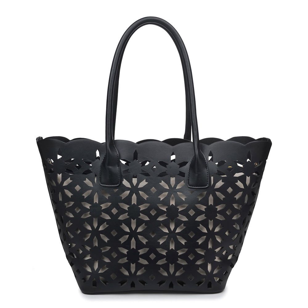 Moda Luxe Goddess Women : Handbags : Tote 842017112235 | Black