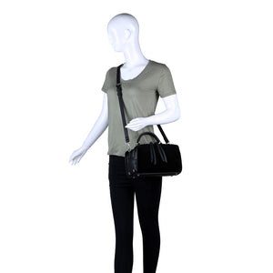 Moda Luxe Hudson Women : Handbags : Satchel 842017115595 | Black