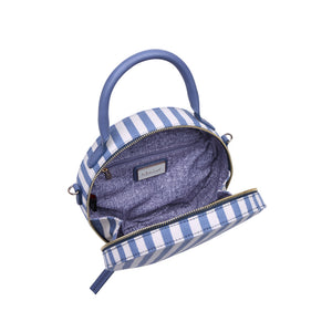 Moda Luxe Capetown-Striped Women : Crossbody : Crossbody 842017114161 | Denim White