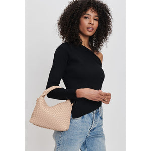 Woman wearing Natural Moda Luxe Jessamine Crossbody 842017132226 View 1 | Natural