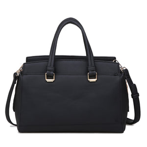 Moda Luxe Boston Women : Handbags : Satchel 842017115694 | Black