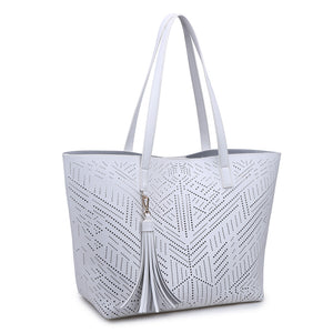 Moda Luxe Wanderlust Women : Handbags : Tote 842017110958 | White