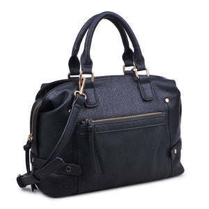 Moda Luxe Augusta Patina Women : Handbags : Satchel 842017106586 | Black