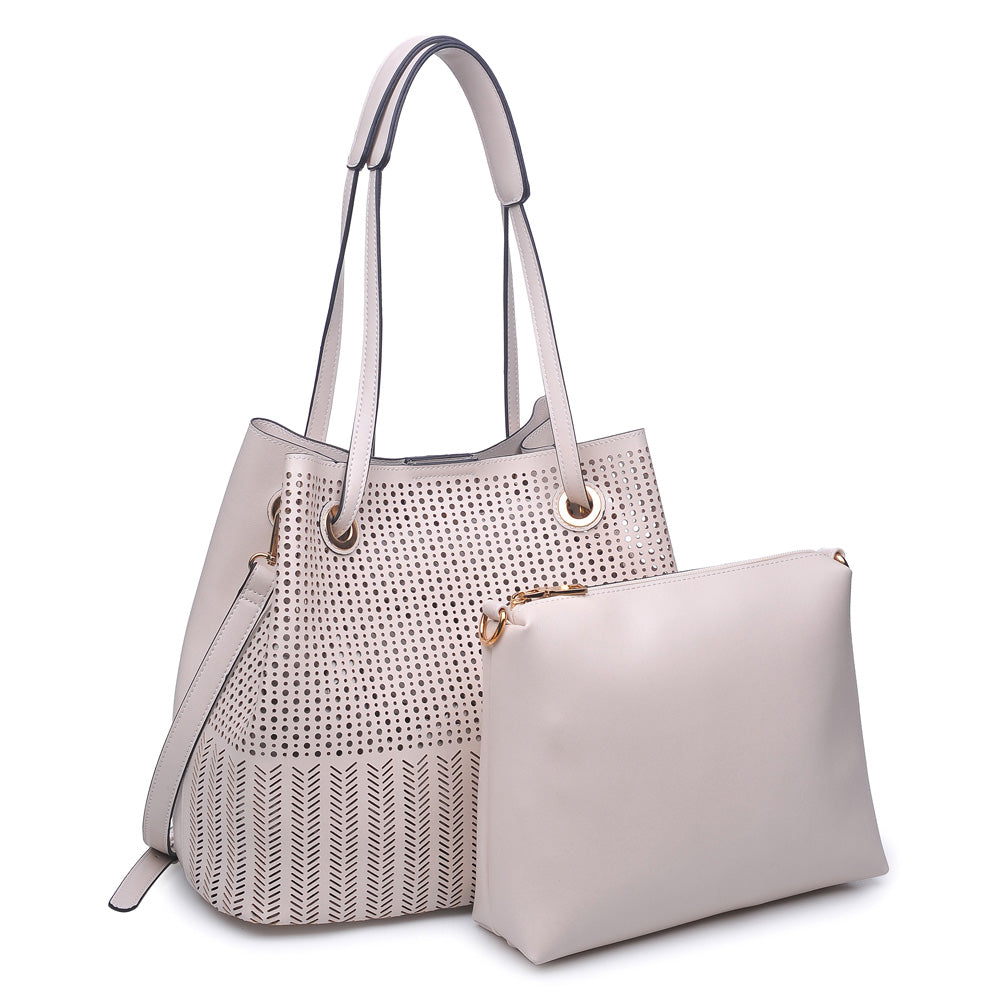 Moda Luxe Clara Women : Handbags : Tote 842017111856 | Cream