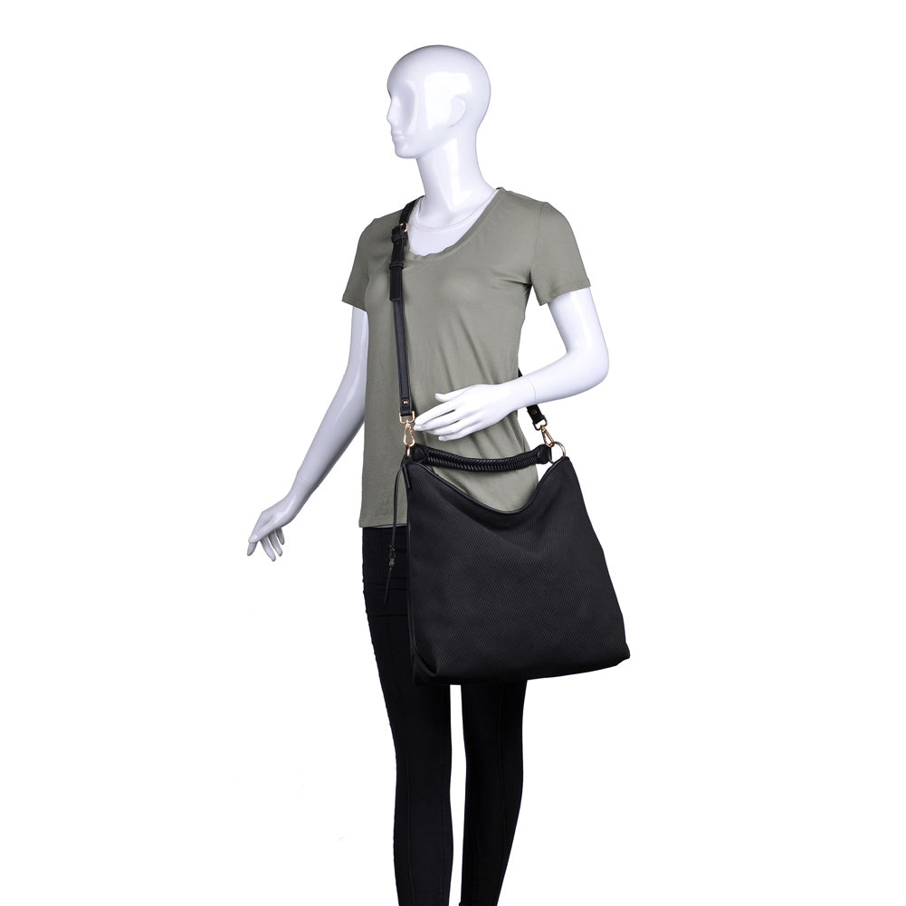 Moda Luxe Jessica Women : Handbags : Hobo 842017118404 | Black