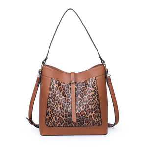 Moda Luxe Natasha Women : Handbags : Hobo 842017122739 | Tan Leopard