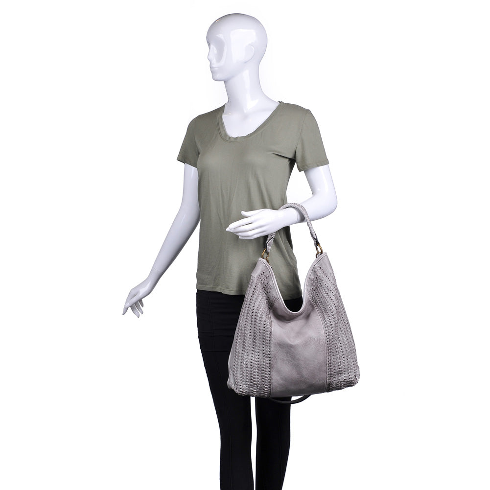 Moda Luxe Allison Women : Handbags : Hobo 842017119241 | Grey