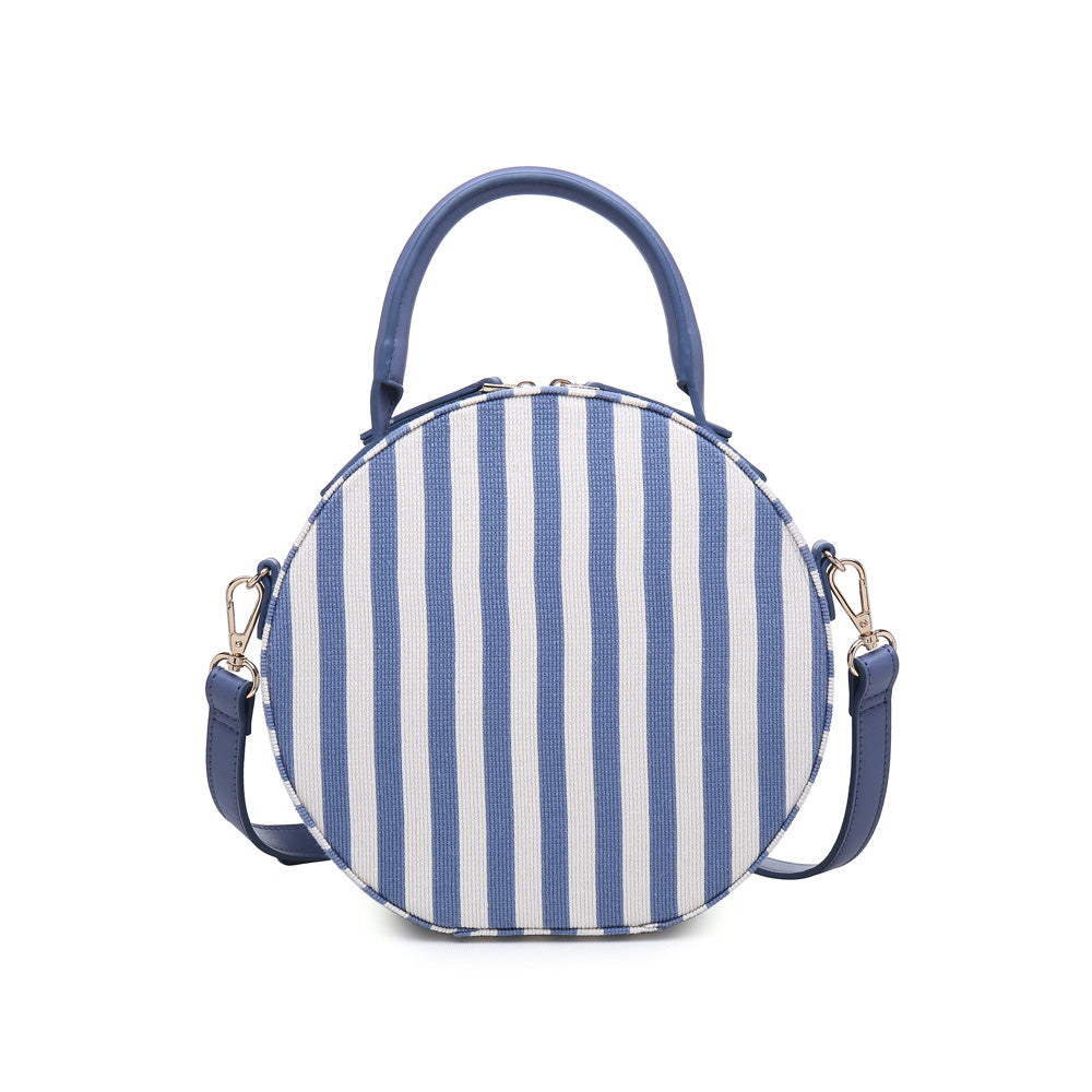 Moda Luxe Capetown-Striped Women : Crossbody : Crossbody 842017114161 | Denim White