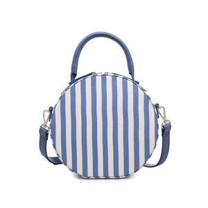 Moda Luxe Capetown-Striped Women : Crossbody : Crossbody 842017114161 | Denim White