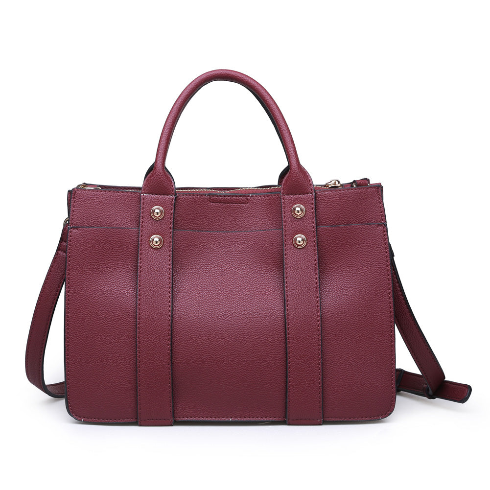 Moda Luxe Rockefeller Women : Handbags : Satchel 842017115564 | Burgundy
