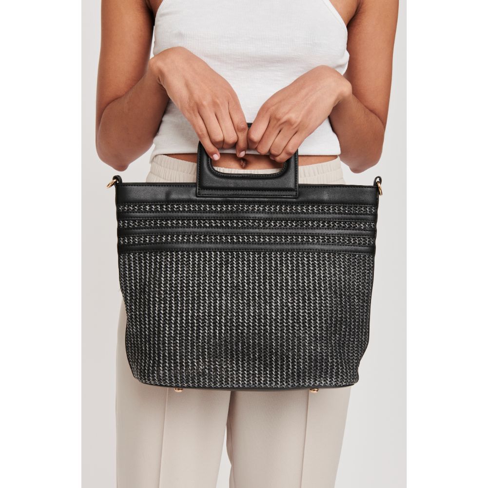 Moda Luxe Leon Women : Handbags : Tote 842017125716 | Black