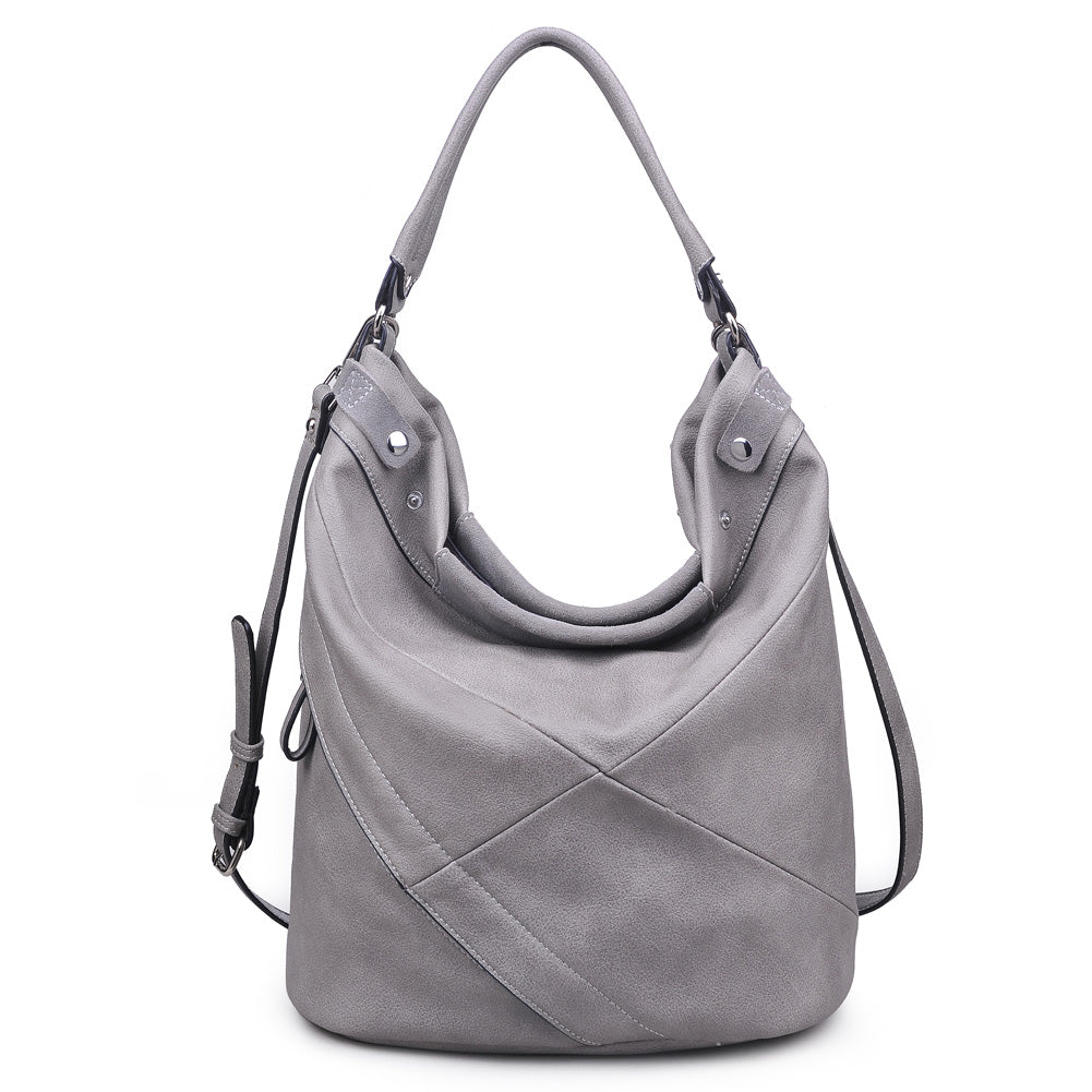Moda Luxe Simone Women : Handbags : Hobo 842017105589 | Grey