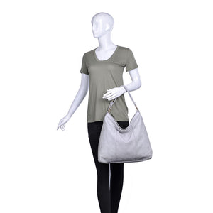 Moda Luxe Raena Women : Handbags : Hobo 842017118251 | Grey